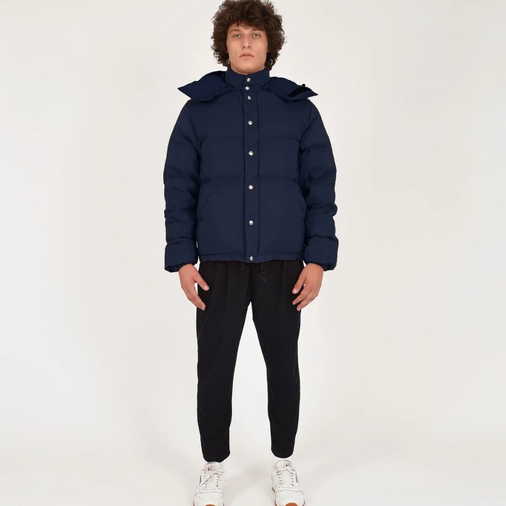 Crescent Down Works Navy Down Sweater - Size M Used - Picture 8 of 8